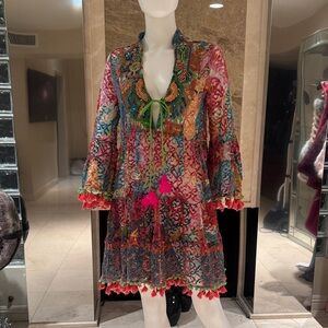 Antica Sartoria Embellished Lace Cover Up